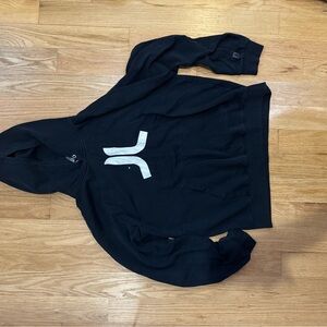 Black WESC Hoodie with White Logo